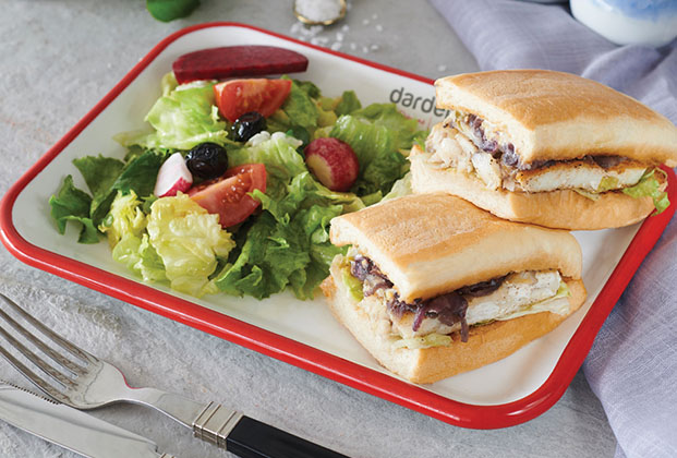 Grilled Sea Bass in Bread