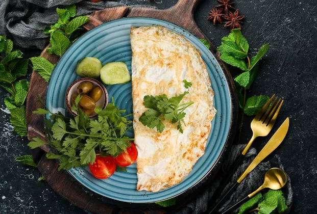 Kaşarlı omelet