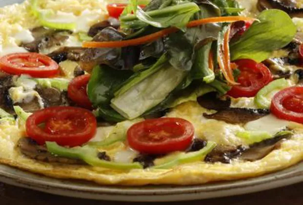 Kaşarlı sucuk omelette