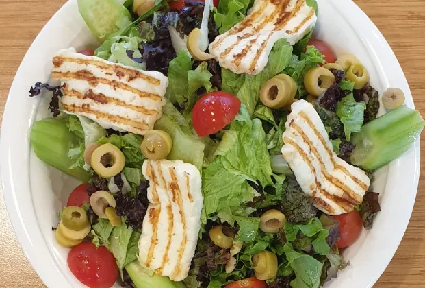 Salad with Hellim Cheese