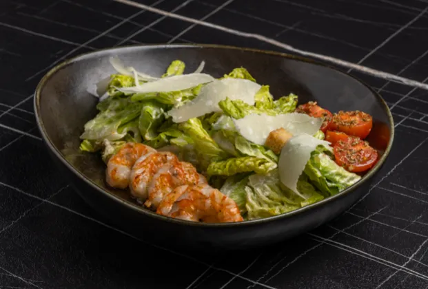 Caesar with Grilled Shrimp
