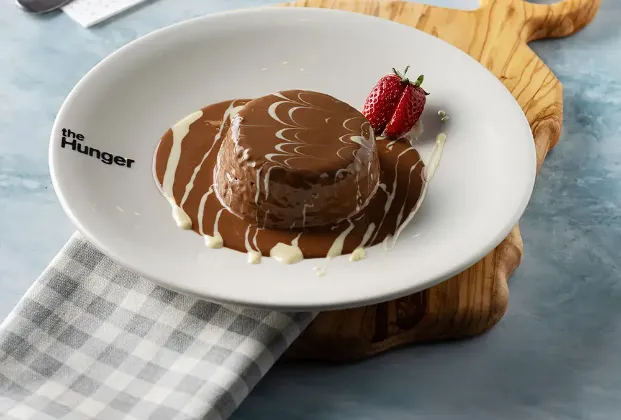 Milk chocolate soufflé