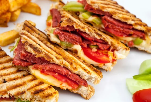 Sucuk and Kaşar Cheese Toast