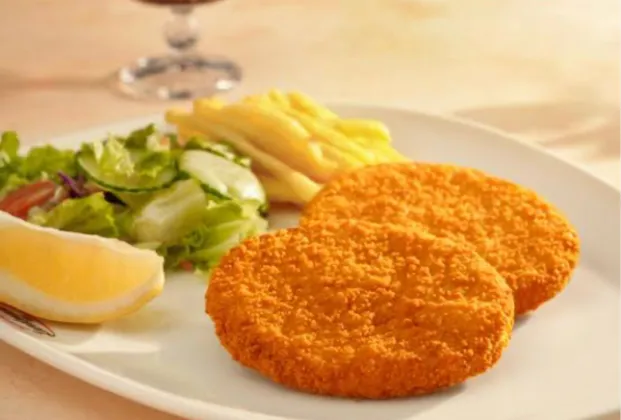 Chicken schnitzel plate