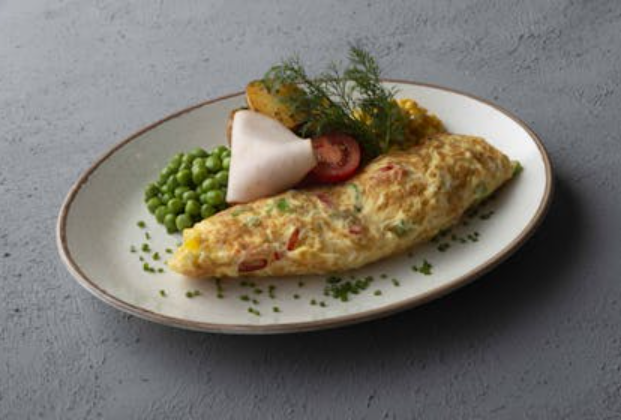 Vegetable omelet (6 eggs)