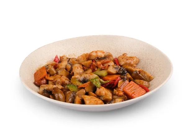 Spicy Chicken with Mushrooms