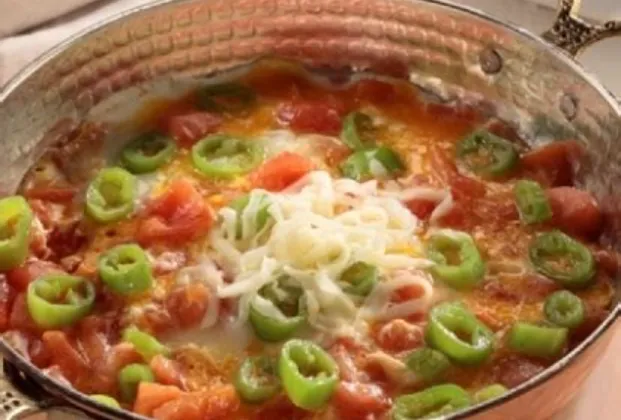 Menemen with kaşar cheese