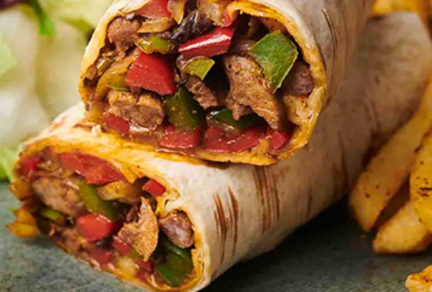 Meat and Mushroom Wrap
