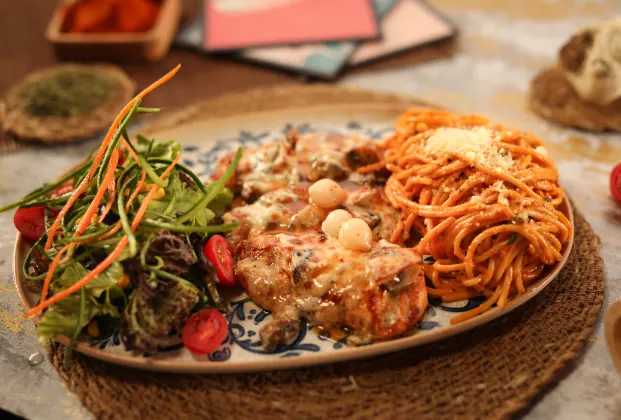 Chicken Mushroom Linguine