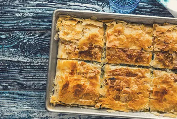 Cheese and Spinach Tray Börek