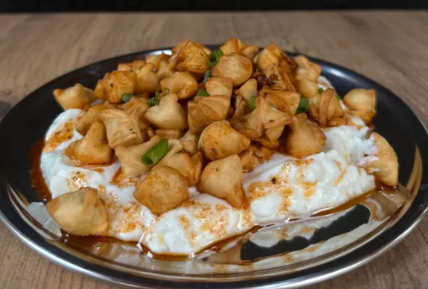 Crispy mantı