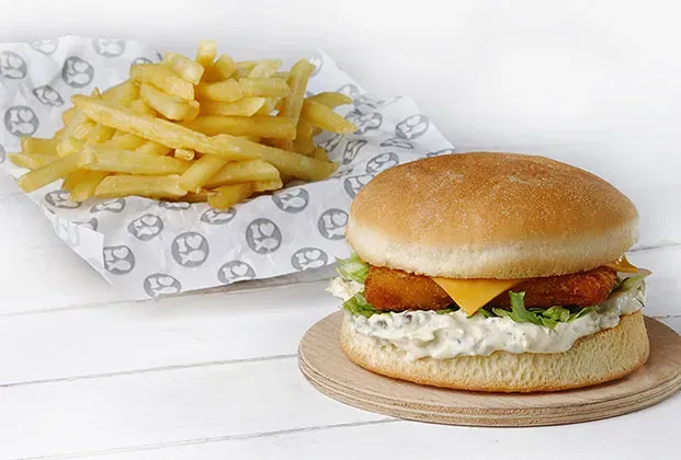 Mezgit Fish Cheeseburger