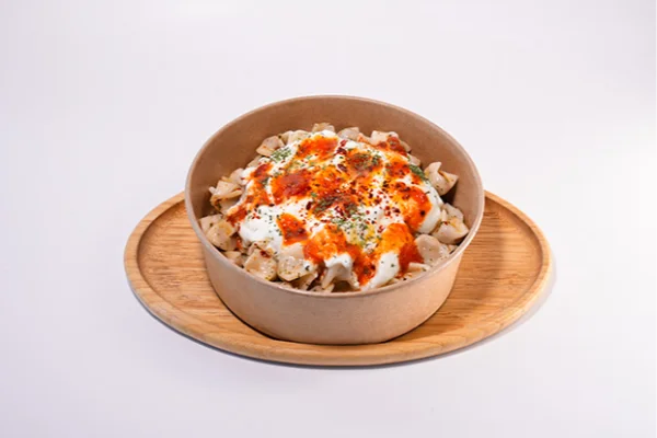 Hand-cut mantı - butter and yogurt