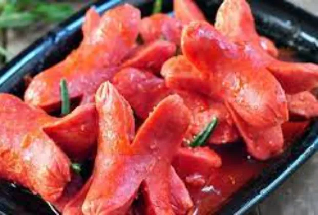 Fried sausages