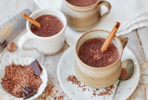 Mountain strawberry hot chocolate