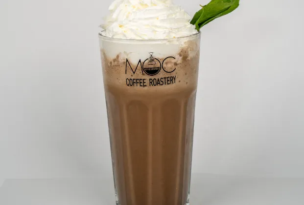 Chocolate mint cream frappe