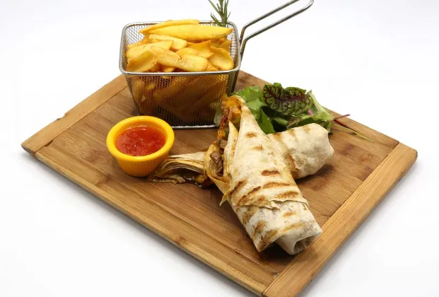 Grilled Köfte with Kashar Cheese Wrap