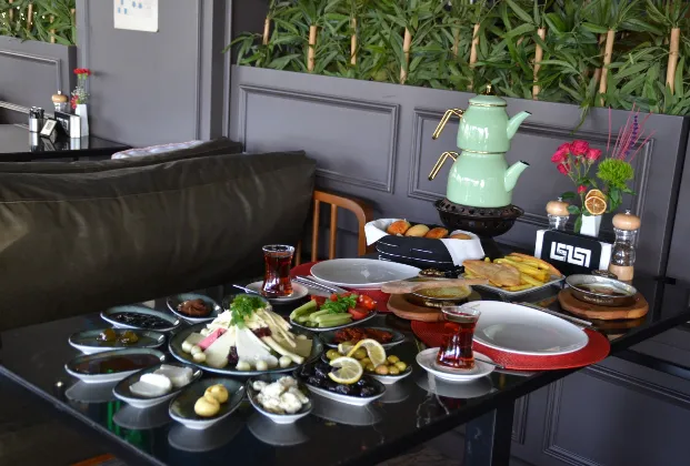 Turkish breakfast spread