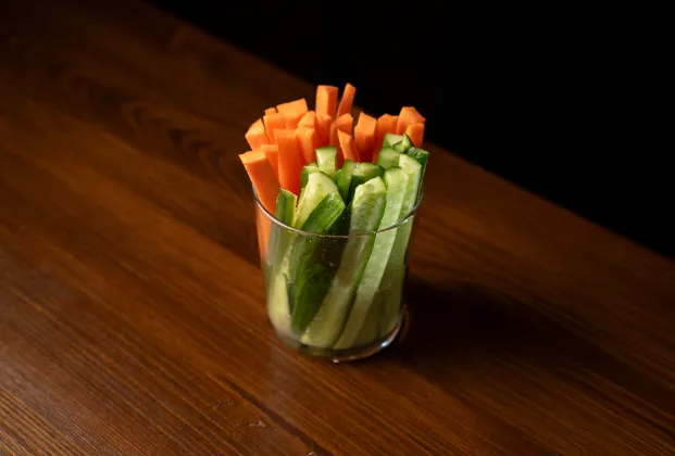 Carrot and cucumber cocktail