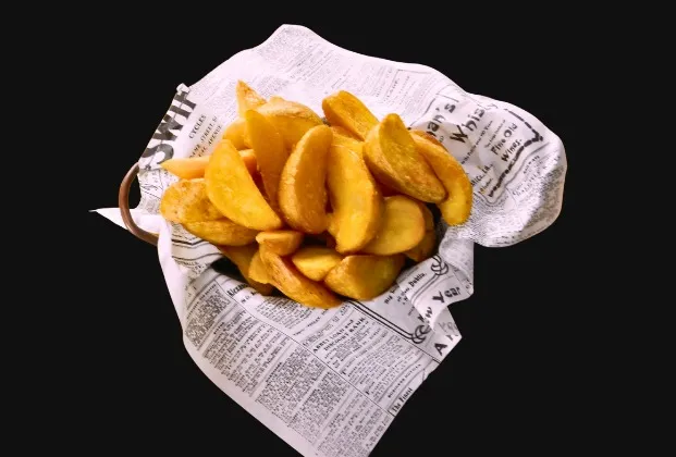 French Fries with Apple Slices