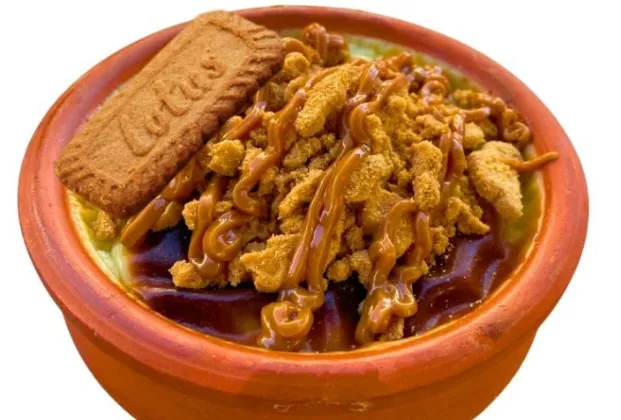 Lotus Biscoff rice pudding