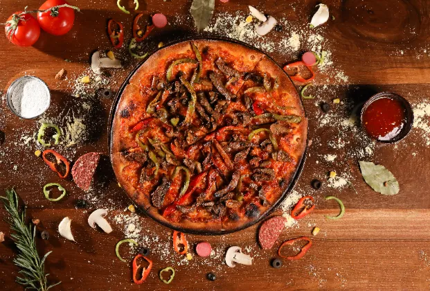 Steak Pizza