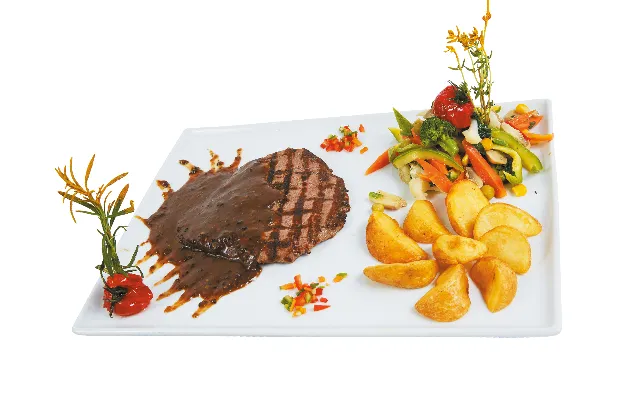 Beef Tenderloin with Pepper Sauce