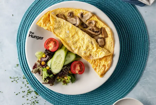 Mushroom omelette