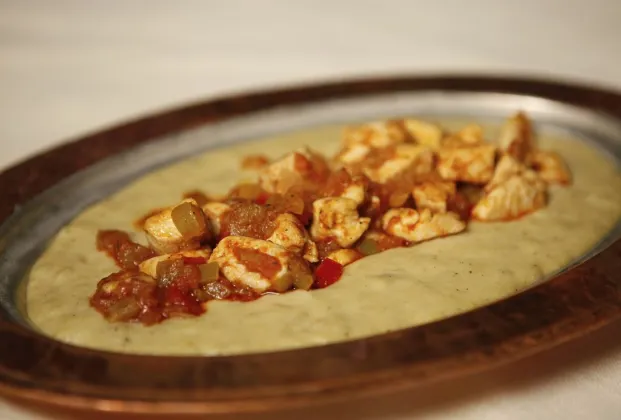 Chicken with Beğendi