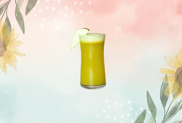 Cold-pressed apple juice
