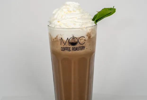 Chocolate mint cream frappe