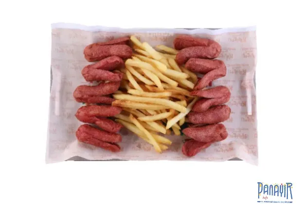 Chicken Sausage and Fries Plate
