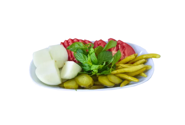 Salad and Pickles Platter