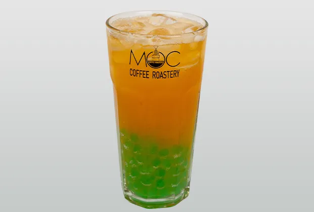 Green Tea Mango Bubble Tea
