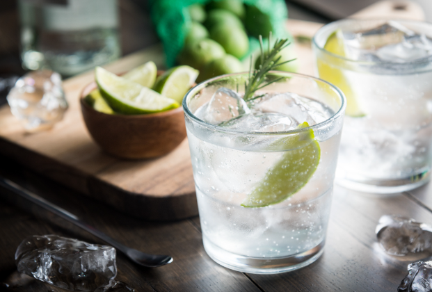 Local gin and tonic