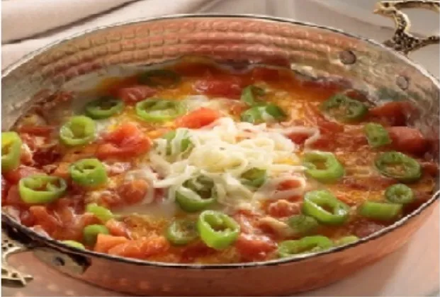 Menemen with Kashar Cheese