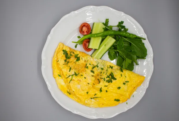 Herb White Cheese Omelette