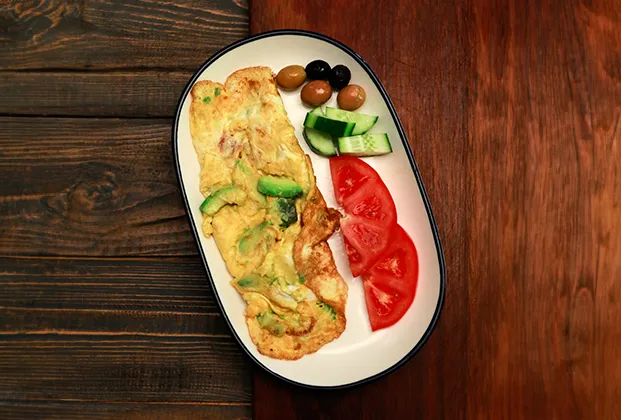 Avocado omelette