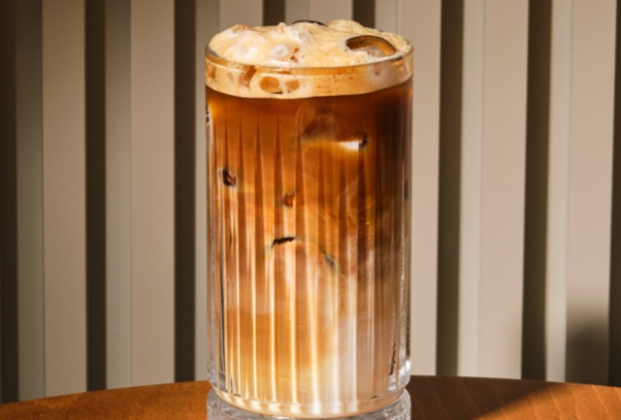 Iced chocolate mint coffee