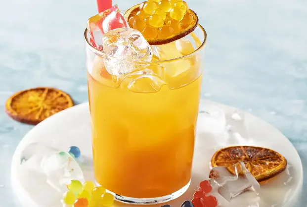 Passion Fruit Bubble Iced Tea