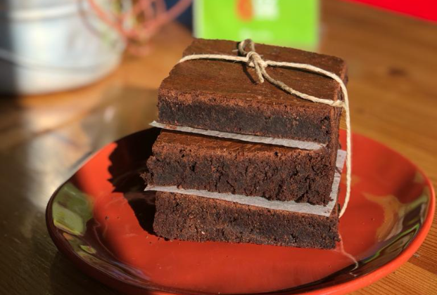 Raspberry Brownie