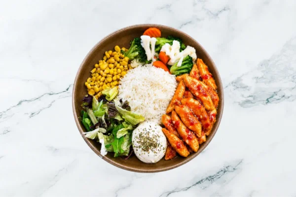 Sweet chili chicken bowl