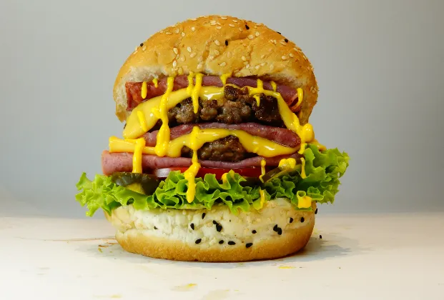 Special Burger with Drink and French Fries