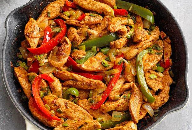 Chicken fajita (with chips)