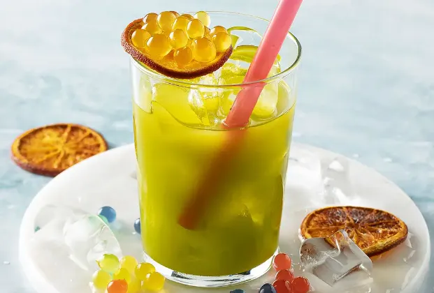 Mango Bubble Green Apple Iced Tea