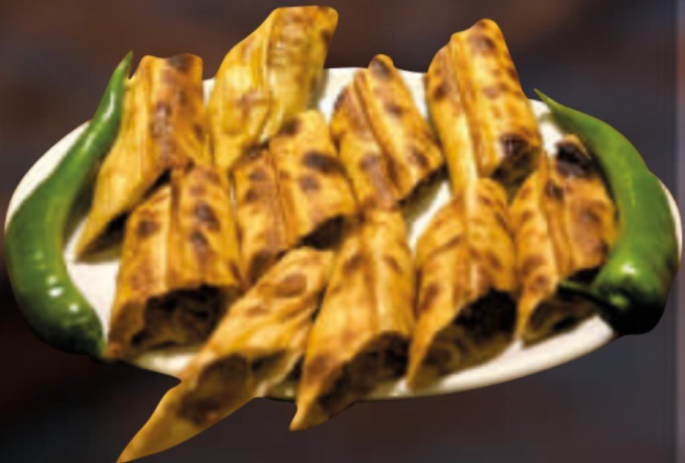 Herb and cheese pide