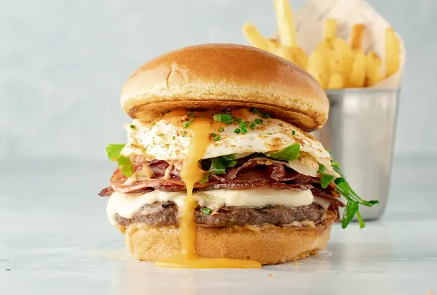 Deli Burger with Fried Egg