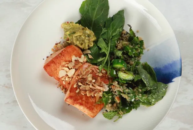Almond salmon