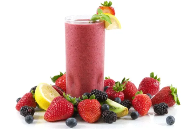 Forest fruit milkshake