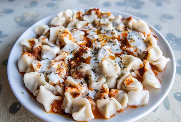 Homestyle Turkish manti